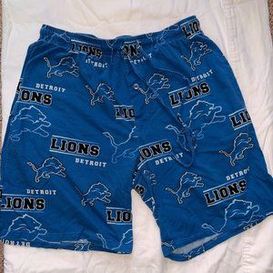 Official NFL Gear Detroit Lions PJ Shorts (Men's M)